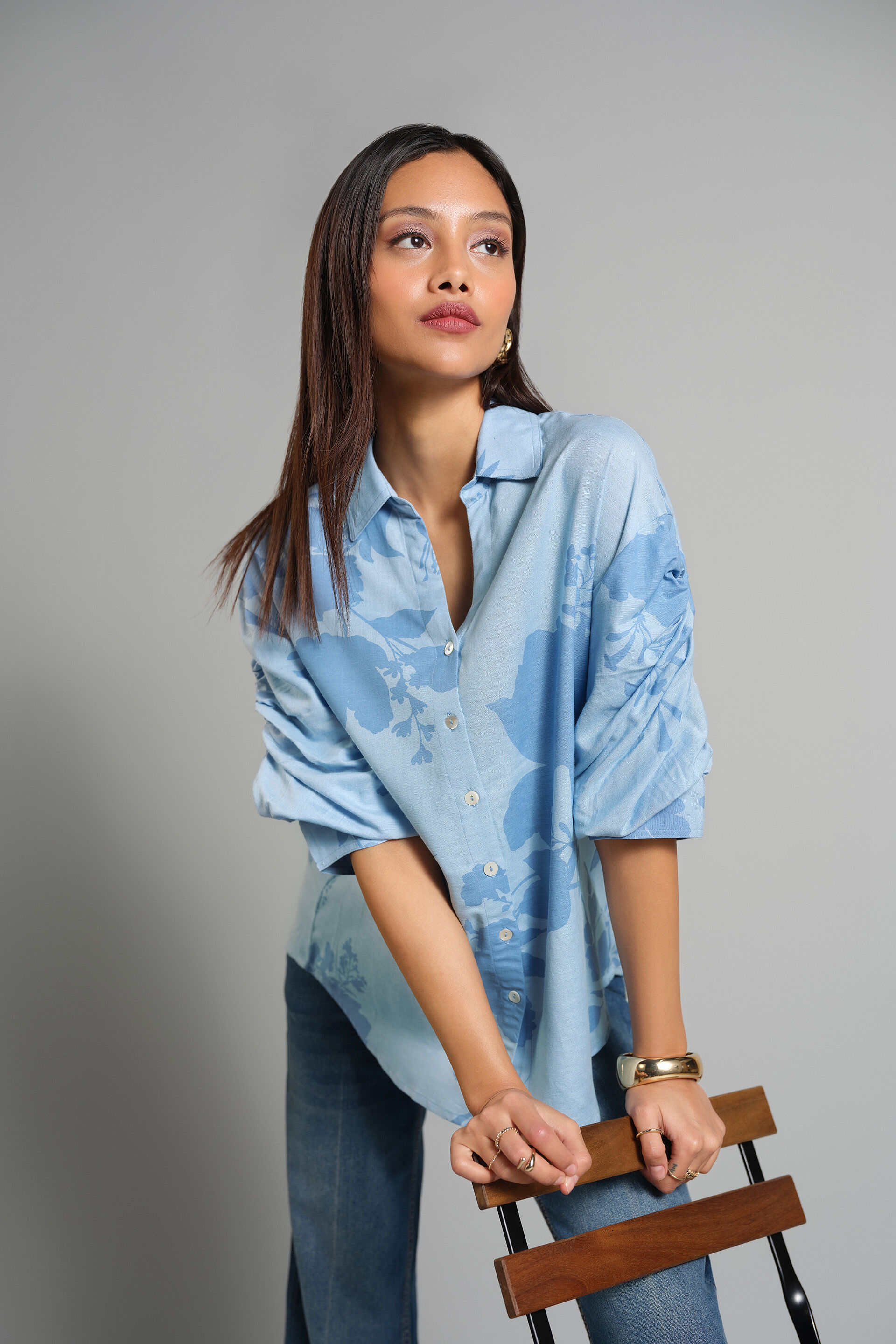 Soothing Skies Shirt, Blue, image 3